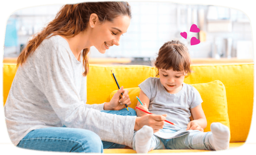 Niñera en Argentina cuidando niña en su hogar